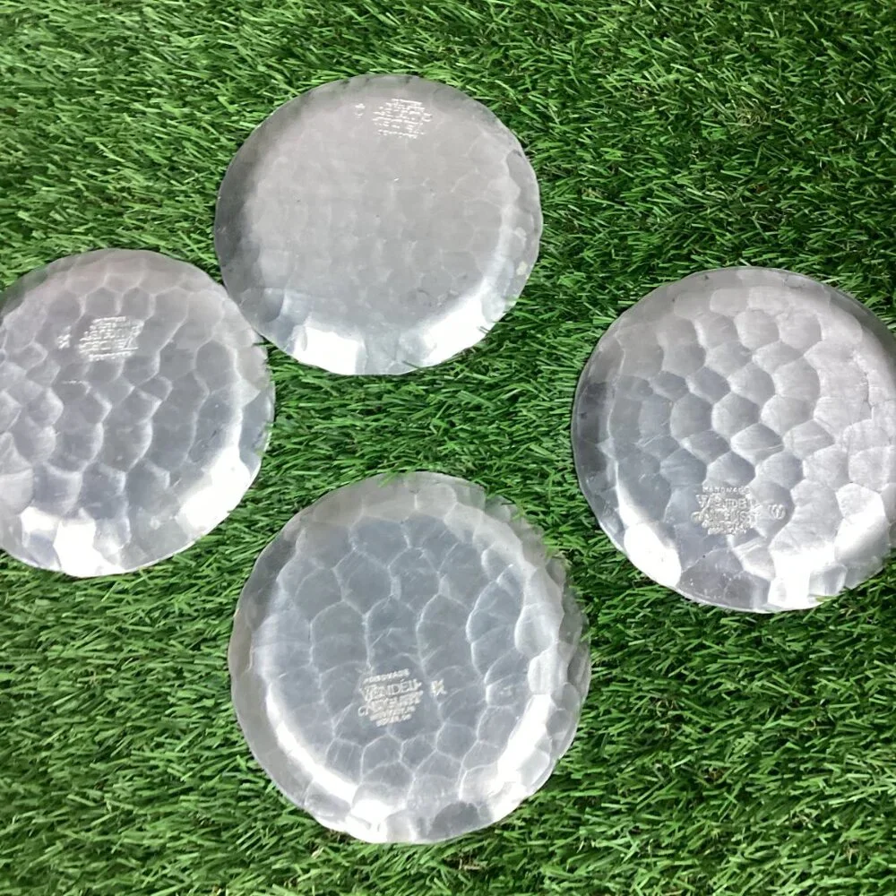 Wendell August Forge Lot Of 4 Aluminum Coasters